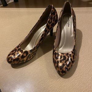 Retro Style Pinup Leopard High Heel Shoes